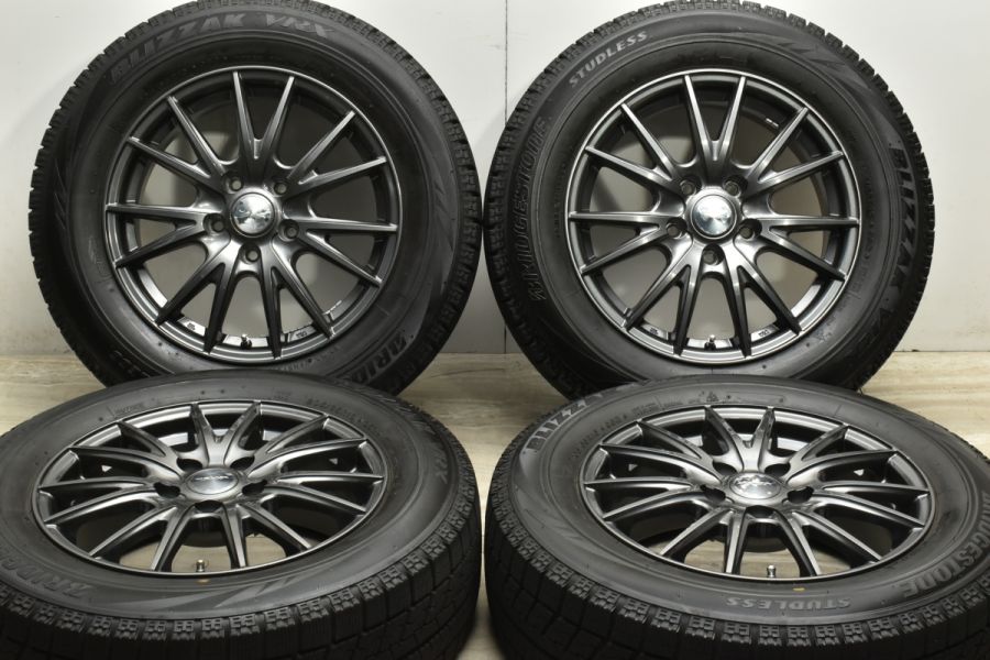 バリ溝品】VELVA 16in 6.5J +40 PCD114.3 ブリヂストン ブリザック VRX 