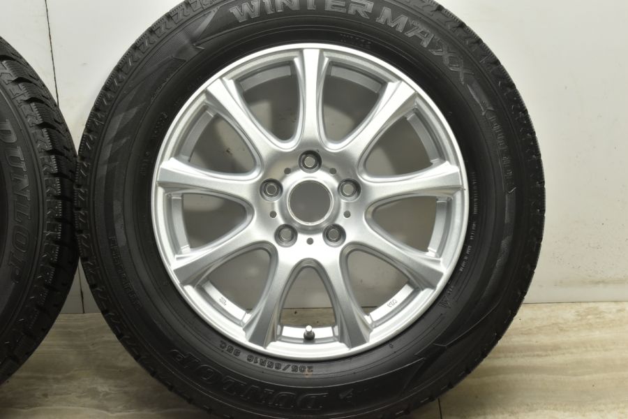 バリ溝】9本スポーク 16in 6.5J +40 PCD114.3 ダンロップ バリ溝】9本スポーク 16in 6.5J +40 PCD114.3 ダンロップ