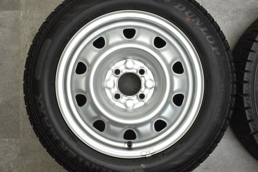 バリ溝 美品】スチールホイール 15in 5.5J +47 PCD100 ダンロップ ウィンタートランパス WM02 185/65R15 アクア  ヤリス ノート MAZDA2 中古 スタッドレスタイヤホイールセット | パーツ販売ナンバーワン