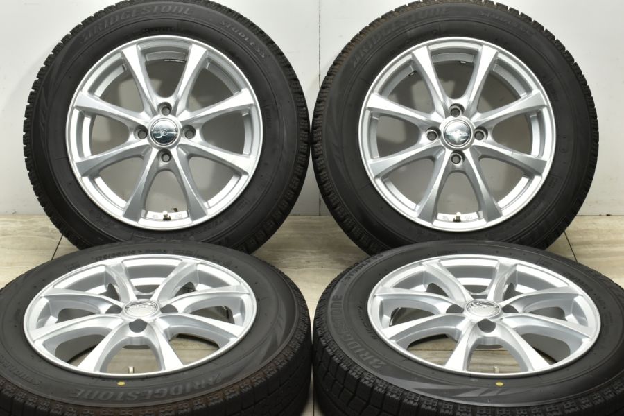 美品 バリ溝】エナジーライン 15in 6J +50 PCD100 ブリヂストン ブリザック VRX 175/65R15 アクア フィールダー  フィット スイフト 中古 スタッドレスタイヤホイールセット | パーツ販売ナンバーワン