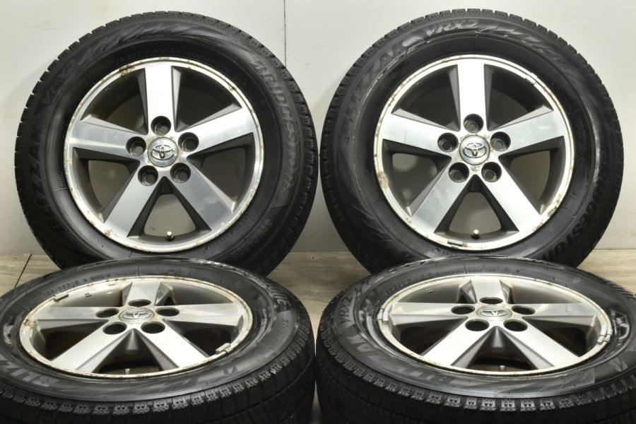 【バリ溝】トヨタ ISIS アイシス 純正 15in 6J +50 PCD114.3 ブリヂストン ブリザック VRX2 195/65R15 ノア  ヴォクシー アルテッツァ