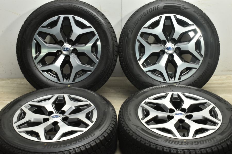 美品】スバル SK フォレスター ツーリング 純正 17in 7J +48 PCD114.3 ブリヂストン ブリザック DM-V3 225/60R17  クロストレック 中古 スタッドレスタイヤホイールセット | パーツ販売ナンバーワン