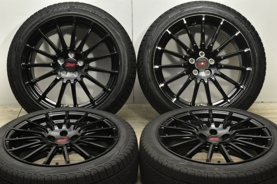 希少 バリ溝 美品】スバル BRZ 純正 STIスポーツパーツ 17in 7.5J +48 PCD100 ピレリ アイスゼロ 215/45R17  インプレッサ トヨタ GR86 中古 スタッドレスタイヤホイールセット | パーツ販売ナンバーワン