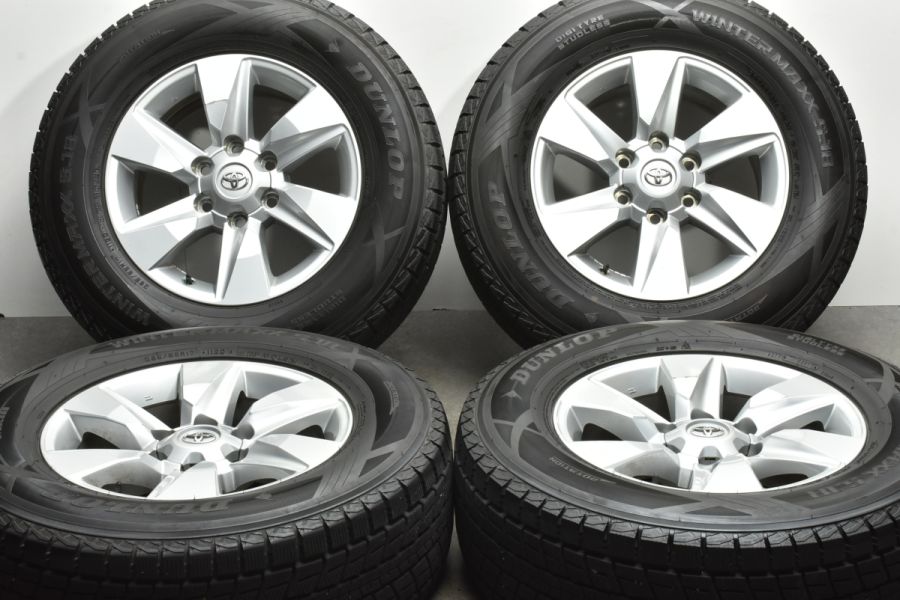 トヨタ 150 プラド 純正 17in 7.5J +25 PCD139.7 ダンロップ 