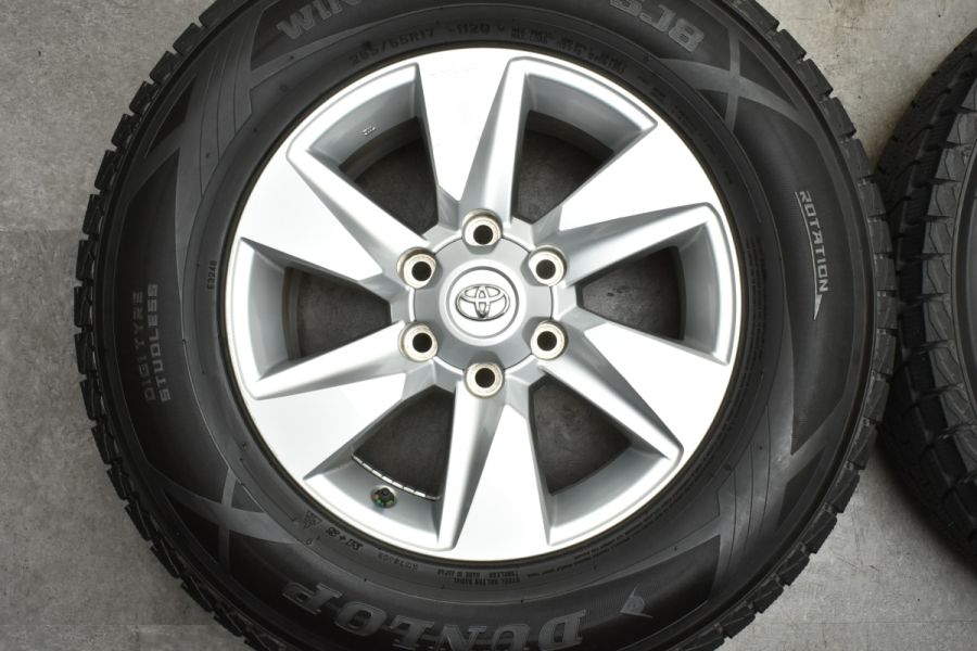 純正ホイール 17インチ スタッドレスタイヤ 265/65R17 DUNLOP