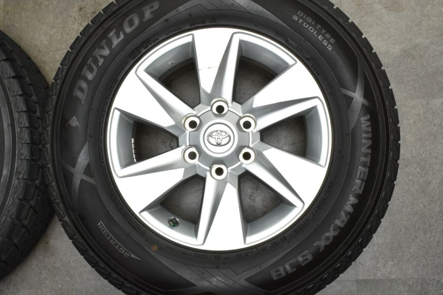 トヨタ 150 プラド 純正 17in 7.5J +25 PCD139.7 ダンロップ 