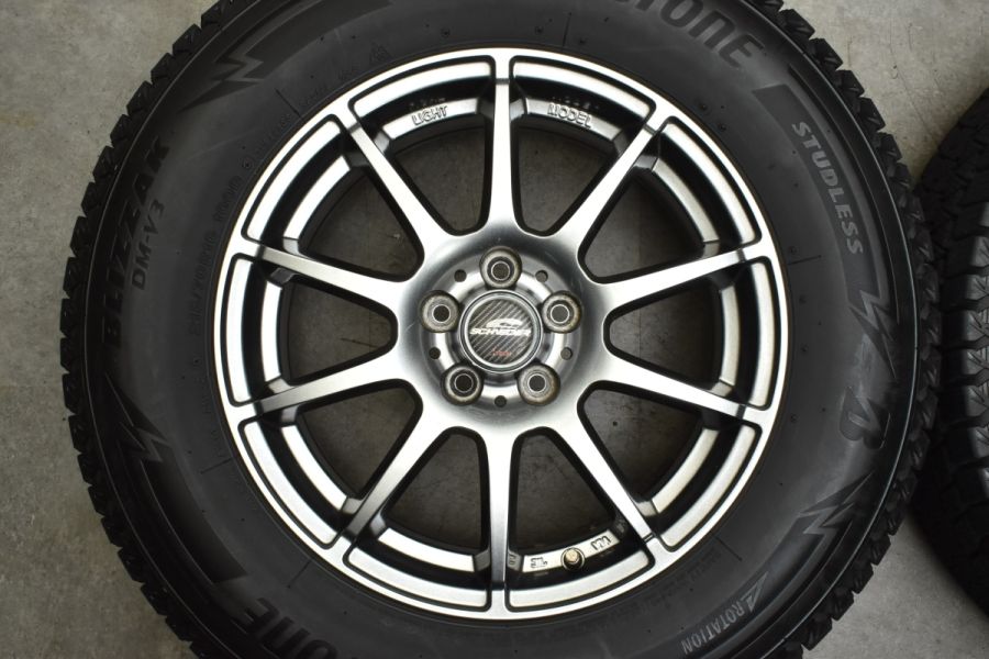 バリ溝】シュナイダー 16in 6.5J +48 PCD100 ブリヂストン ブリザック 