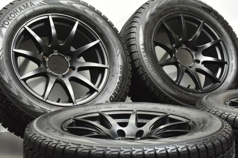 *送料無料* バリ溝！キレイ！8.5分★スタッドレス 175/80R15 ヨコハマ アイスガード G075 MUD CLIFF マッドクリフ  15インチ PCD114.3/5H★4062904ナス