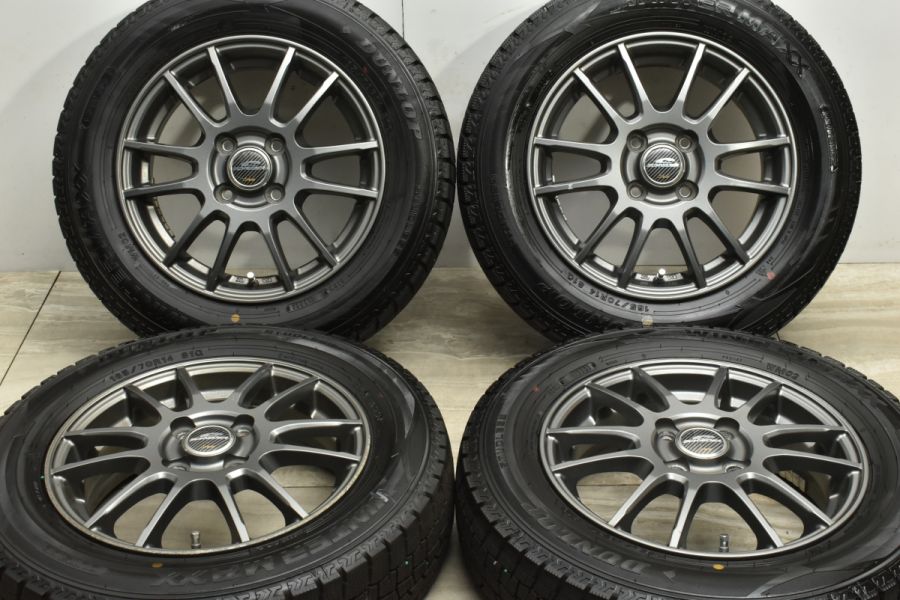 2023年製 バリ溝】シュナイダー 14in 4.5J +45 PCD100 ダンロップ