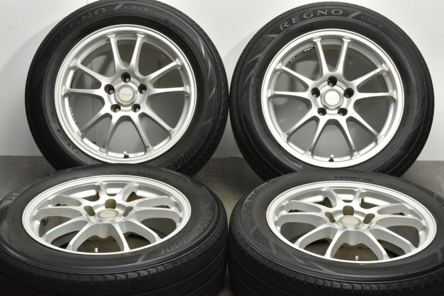 ECOFORME 17in 7J +38 PCD114.3 ブリヂストン レグノ GRVII GRV2 215 