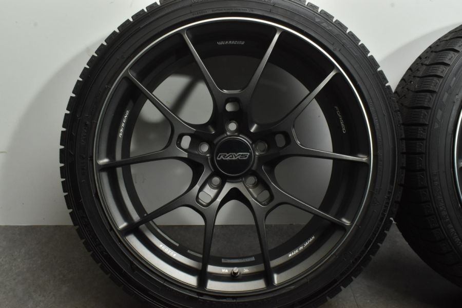 鍛造品】RAYS ボルクレーシング G025 18in 8J +45 PCD114.3 ダンロップ