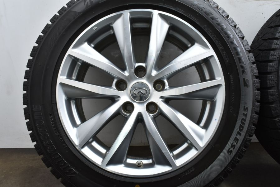 バリ溝】ニッサン V37 スカイライン 350GT 200GT-t 純正 17in 7.5J +45