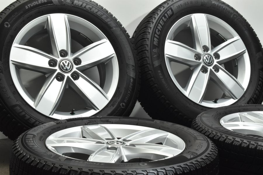 美品 VW/ワーゲン純正 現行 AW型 ポロ 15×5.5J +40 PCD100/5H ほぼ新品 
