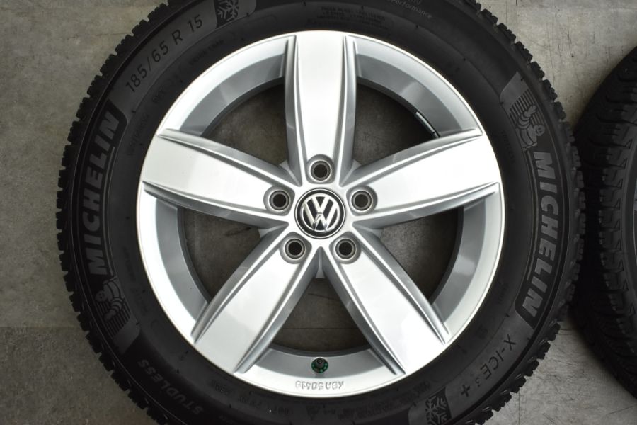 美品】VW ポロ 純正 オプション コルヴァーラ 15in 5.5J +40 PCD100