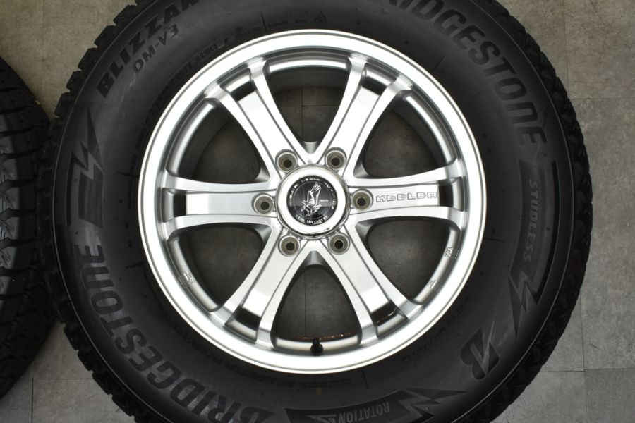 良好品】WEDS キーラー 17in 7.5J +25 PCD139.7 ブリヂストン ブリザック DM-V3 265/65R17 プラド  ハイラックス サーフ スタッドレス 中古 スタッドレスタイヤホイールセット | パーツ販売ナンバーワン