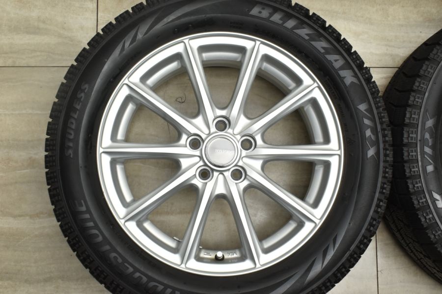 美品】エコフォルム 16in 6J +45 PCD100 ブリヂストン ブリザック VRX 