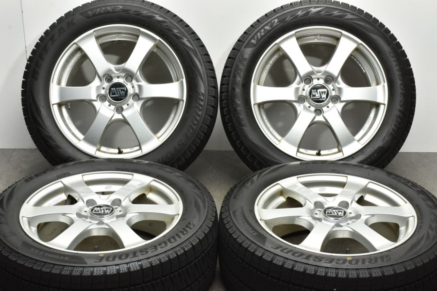 バリ溝】MSW 16in 6.5J +50 PCD112 ブリヂストン ブリザック VRX2 205/55R16 VW ゴルフ ジェッタ アウディ  A3 交換用 スタッドレス 中古 スタッドレスタイヤホイールセット | パーツ販売ナンバーワン