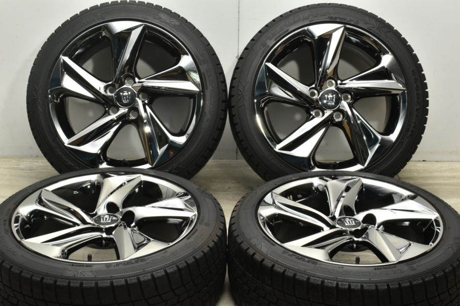 美品 スパッタリング】トヨタ 220 クラウン RS 純正 18in 8J +45 PCD114.3 グッドイヤー アイスナビ6 225/45R18  マークX カムリ 流用 中古 スタッドレスタイヤホイールセット | パーツ販売ナンバーワン