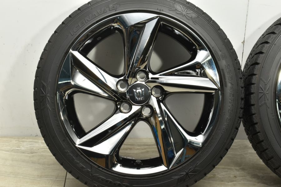 美品 スパッタリング】トヨタ 220 クラウン RS 純正 18in 8J +45 PCD114.3 グッドイヤー アイスナビ6 225/45R18  マークX カムリ 流用 中古 スタッドレスタイヤホイールセット | パーツ販売ナンバーワン