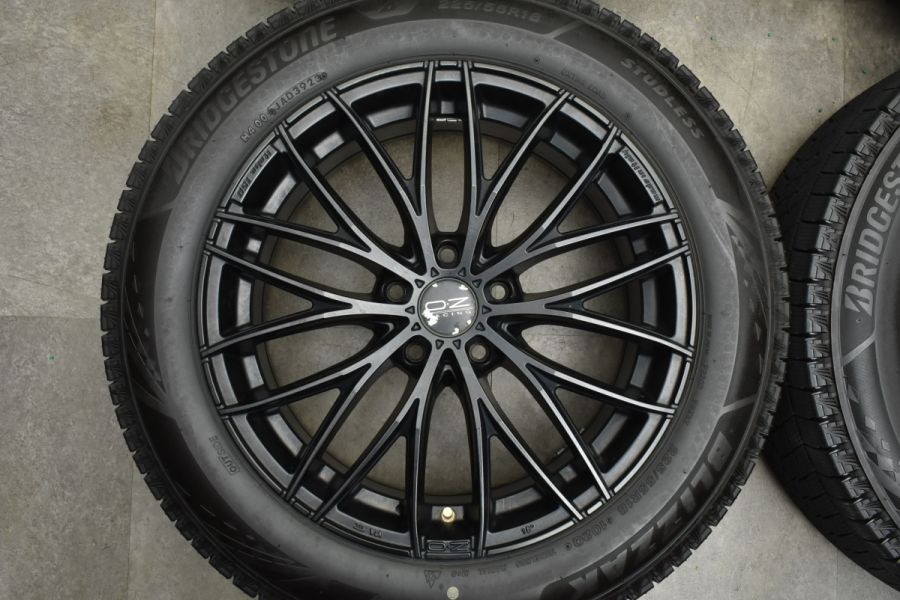 バリ溝 VRX3】OZ italia150 18in 8J +45 PCD114.3 ブリヂストン