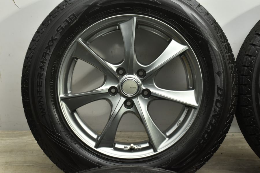 バリ溝 美品】レーベン 17in 7J +38 PCD114.3 ダンロップ ウィンターマックス SJ8 225/65R17 NX ハリアー RAV4  エクストレイル CX-5 中古 スタッドレスタイヤホイールセット | パーツ販売ナンバーワン