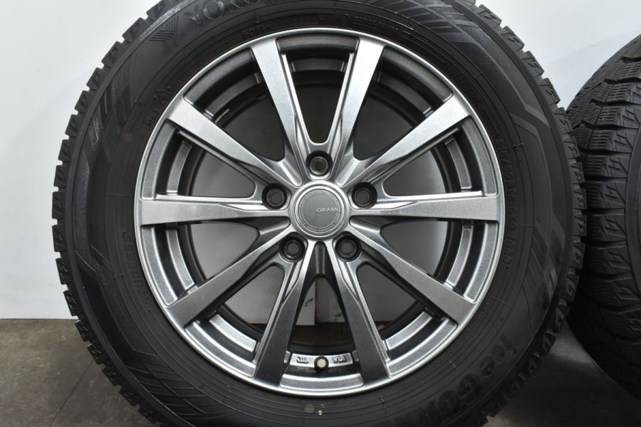 程度良好品】GRASS 16in 6.5J +53 PCD114.3 ヨコハマ アイスガード