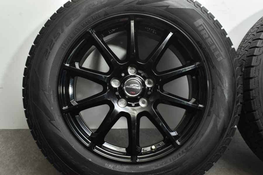 良好品】シュナイダー 17in 7J +48 PCD114.3 ピレリ アイスアシンメトリコプラス 225/65R17 NX ハリアー RAV4  エクストレイル 中古 スタッドレスタイヤホイールセット | パーツ販売ナンバーワン