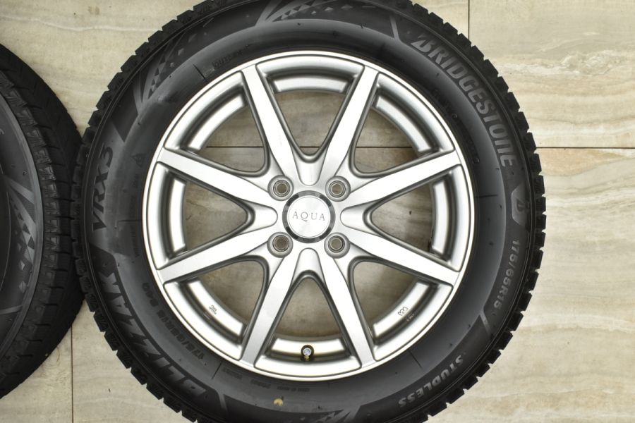 ブリザックVRX2 175/65-15 アクア純正ホイール付き