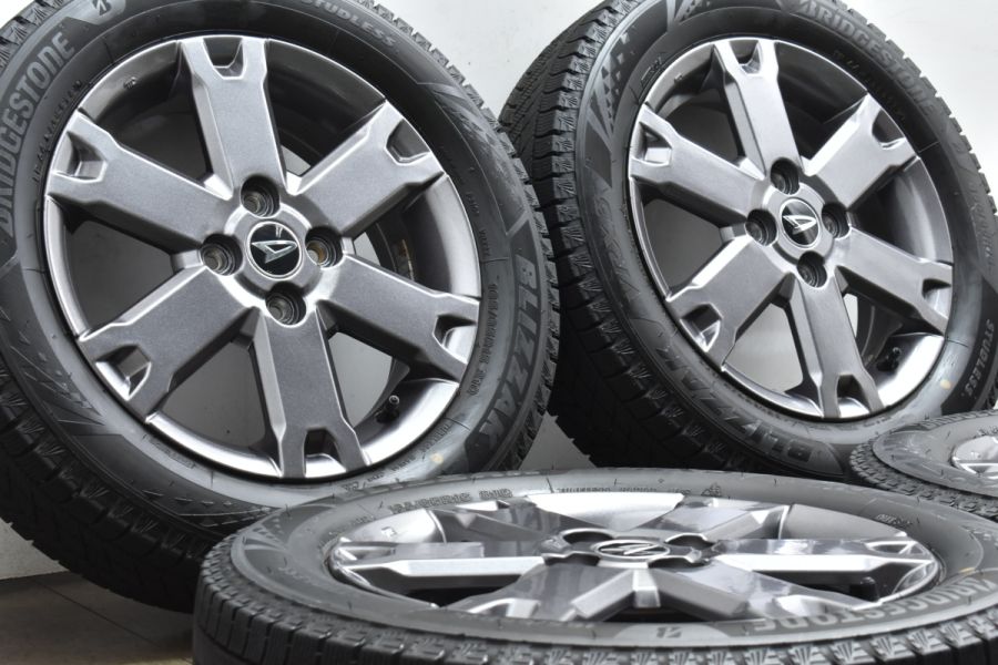 バリ溝 VRX3】ダイハツ タフト 純正 15in 4.5J +45 PCD100