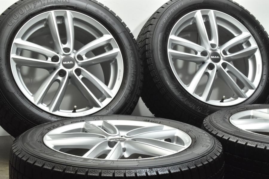 2023年製 バリ溝】MAK 17in 7.5J +52 PCD112 グッドイヤー アイスナビ7