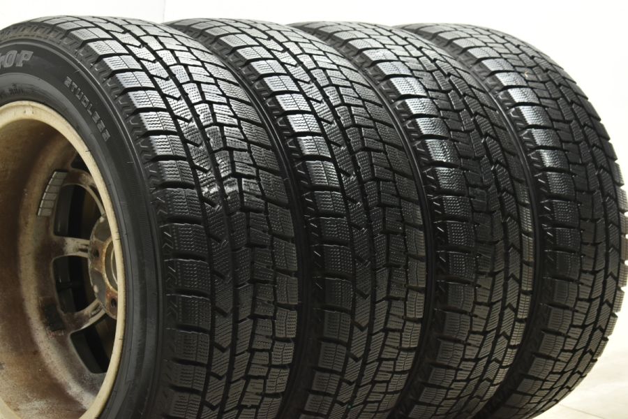 バリ溝品】シュナイダー 15in 6J +38 PCD100 ダンロップ ウィンター 