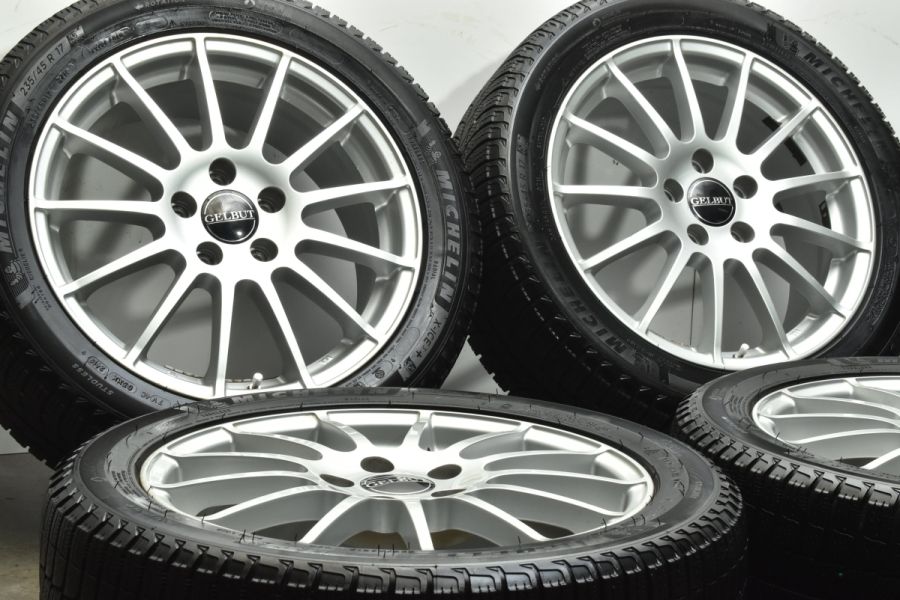 GELBUT 17in 7J +49 PCD112 ミシュラン X-ICE 3+ 235/45R17 VW ゴルフ ジェッタ パサート 交換用  スタッドレス 中古 スタッドレスタイヤホイールセット | パーツ販売ナンバーワン