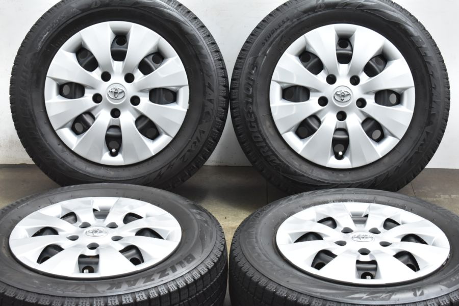 年末のプロモーション特価！ 純正 ヴォクシー 70系 バリ溝】トヨタ 15in PCD114.3 +50 6J タイヤ・ホイール