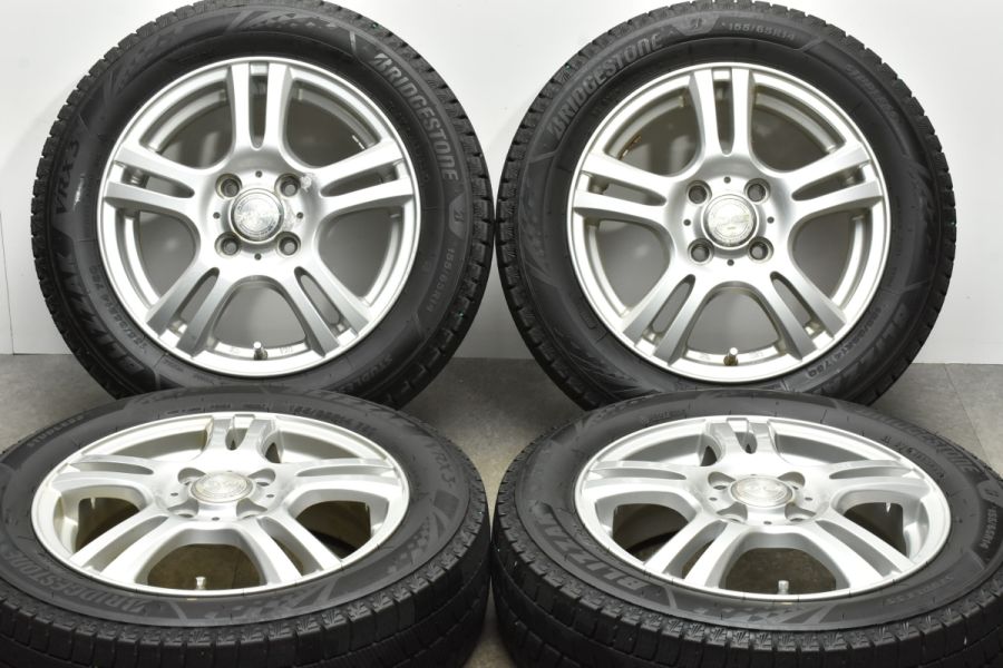 軽自動車 スタッドレス】JOKER 14in 4.5J +45 PCD100 ブリヂストン ブリザック VRX3 155/65R14 N-ONE  N-BOX サクラ スペーシア バリ溝 中古 スタッドレスタイヤホイールセット | パーツ販売ナンバーワン