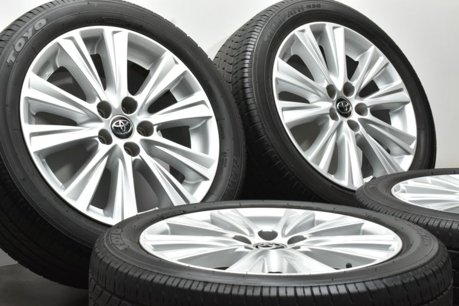 美品】トヨタ 30 アルファード 純正 18in 7.5J +45 PCD114.3 トーヨー トランパス R30 235/50R18 ヴェルファイア  流用 交換用 中古 タイヤホイールセット | パーツ販売ナンバーワン