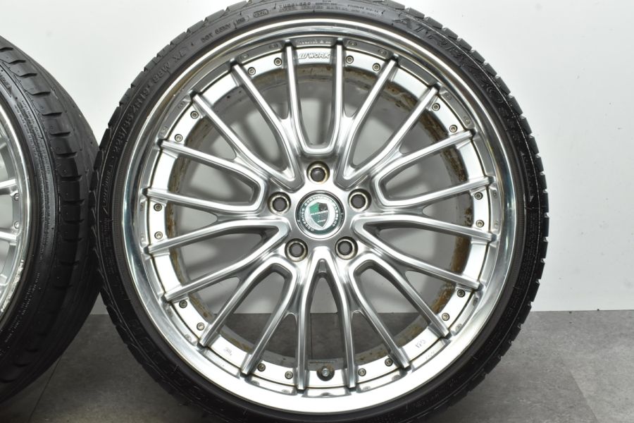 スペシャルオファ シュバート SCHWERT ヴォクシー等に】WORK ノア CS5 +45 8J 19in タイヤ・ホイール