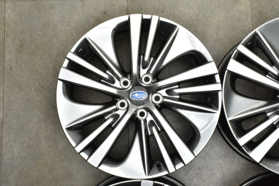VN5レヴォーグ　純正ホイール 新車外し3本　ガリ傷付き1本 新車外し 美品】スバル レヴォーグ STI EX 純正 18in 7.5J +55