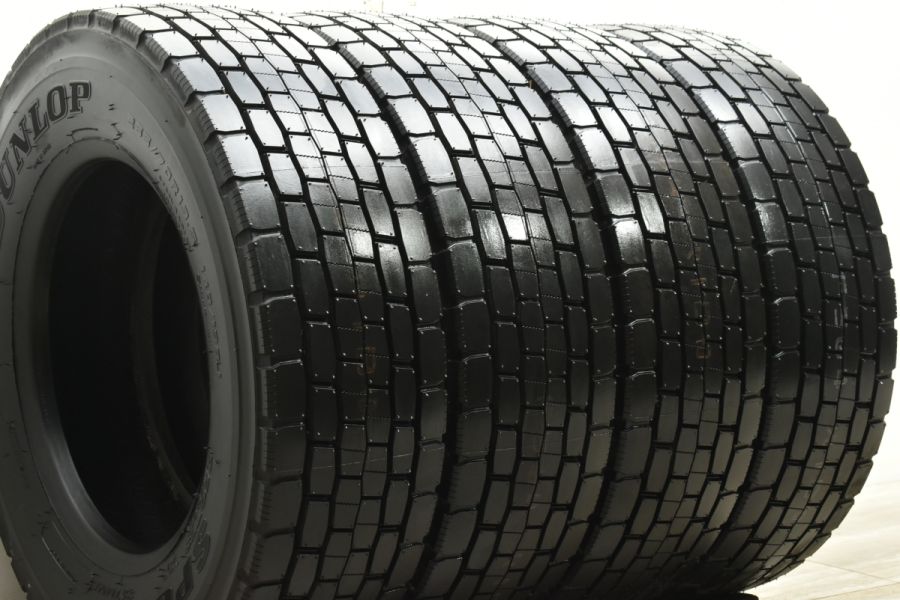265/70R19.5 ダンロップSP680 極バリ目2本鉄ホイール付