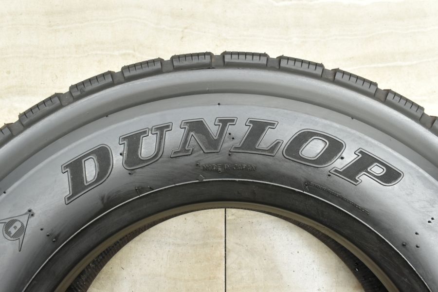 265/70R19.5 ダンロップ SP680 極バリ目 2本 鉄ホイール付