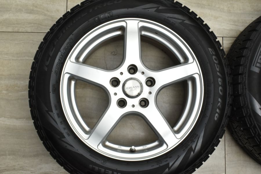 スタッドレス】GRASS SR 16in 6.5J +53 PCD114.3 ピレリ アイス