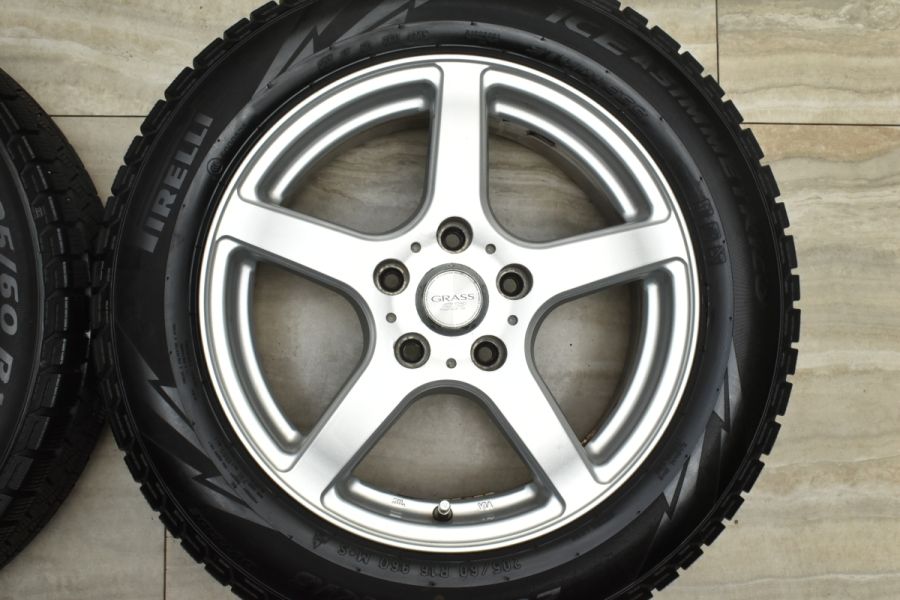 スタッドレス】GRASS SR 16in 6.5J +53 PCD114.3 ピレリ アイス