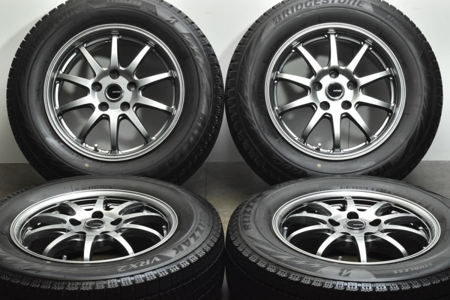 バリ溝 美品】G-SPEED 16in 6.5J +48 PCD114.3 ブリヂストン ブリザック VRX2 215/65R16 スタッドレス  T31エクストレイル CX-30 MX-30 中古 スタッドレスタイヤホイールセット | パーツ販売ナンバーワン