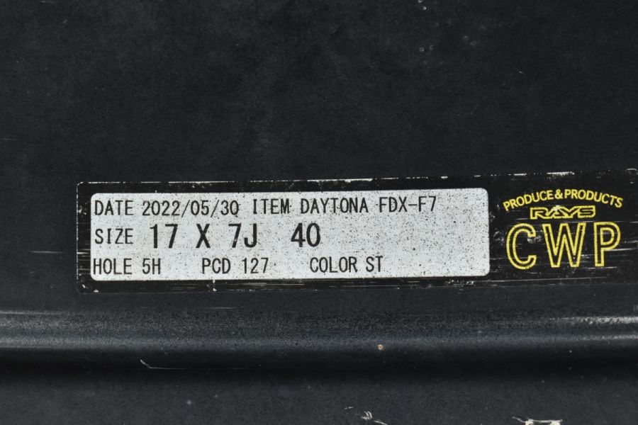 七七さま専用！ バリ溝 美品】RAYS DAYTONA FDX F7 17in 7J +40 PCD127
