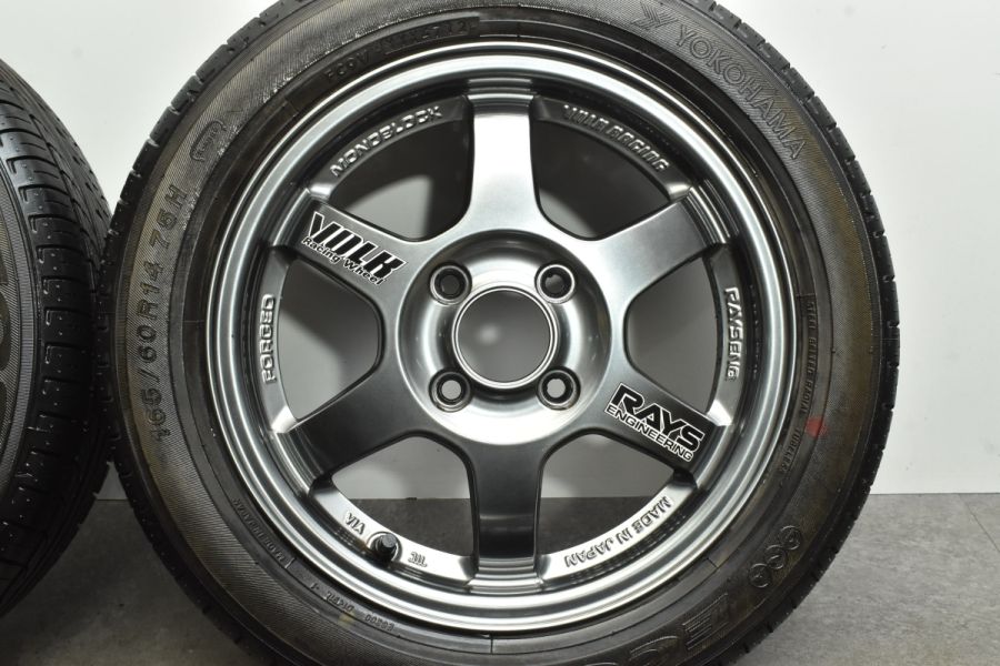 鍛造 美品】RAYS VOLK Racing TE37 14in 5J +45 PCD100 165