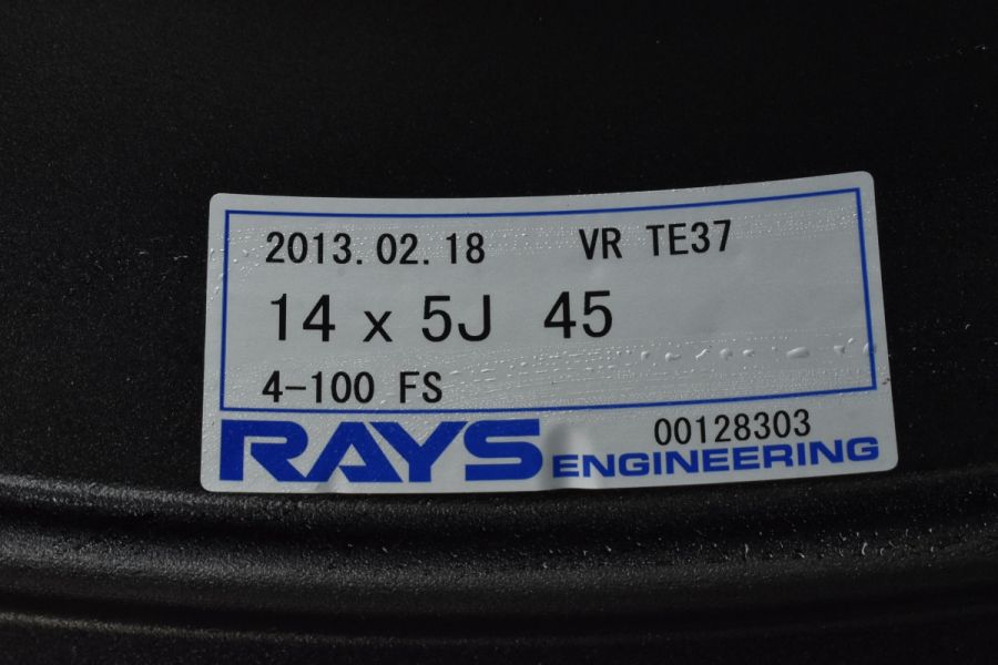 鍛造 美品】RAYS VOLK Racing TE37 14in 5J +45 PCD100 165