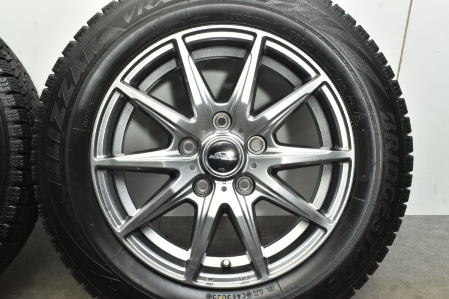 バリ溝】シュナイダー 15in 6J +52 PCD114.3 ブリヂストン ブリザック