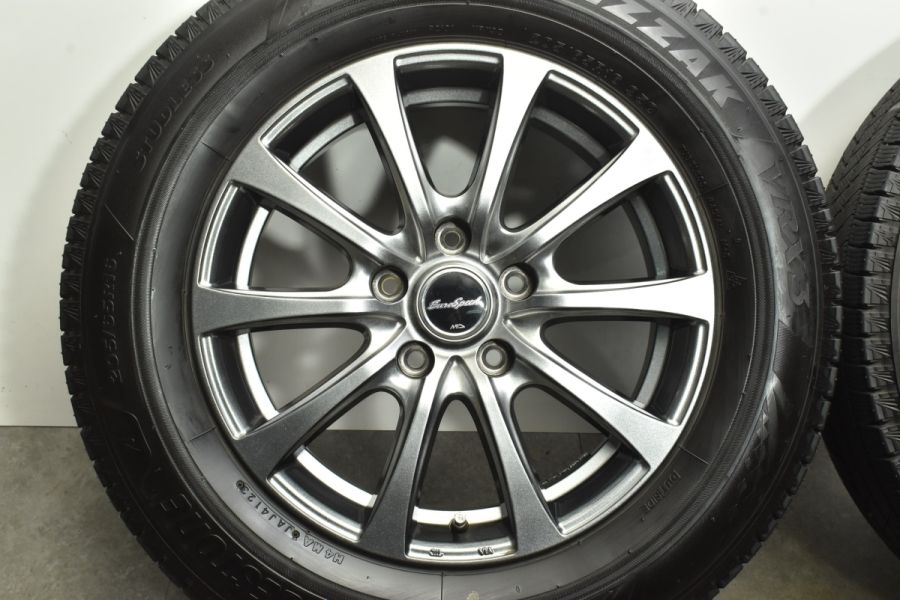 バリ溝】ユーロスピード 16in 6.5J +48 PCD114.3 ブリヂストン