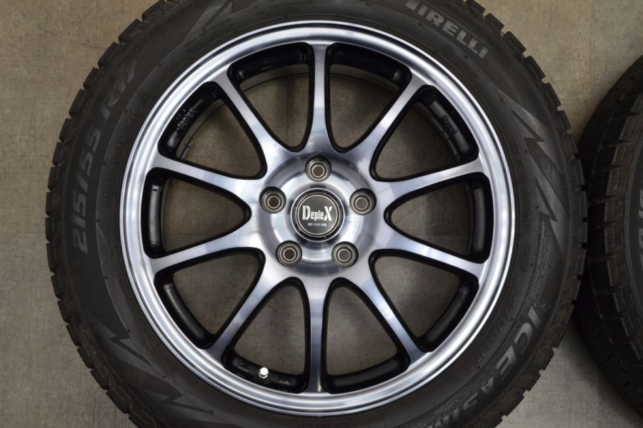 美品】マナレイスポーツ Deplex 17in 7J +52 PCD114.3 ピレリ アイス