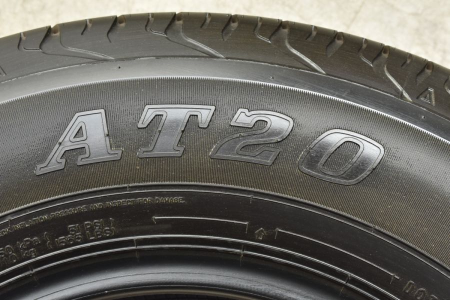新車外し品】ダンロップ グラントレック AT20 195/80R15 4本