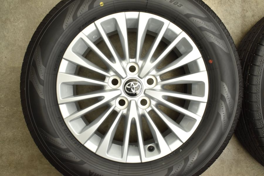 【新車外し】40アルファード 純正17インチ ホイールタイヤ 225/65R17 2024年製 新車外し品】トヨタ 40 アルファード Z 純正 オプション 17in